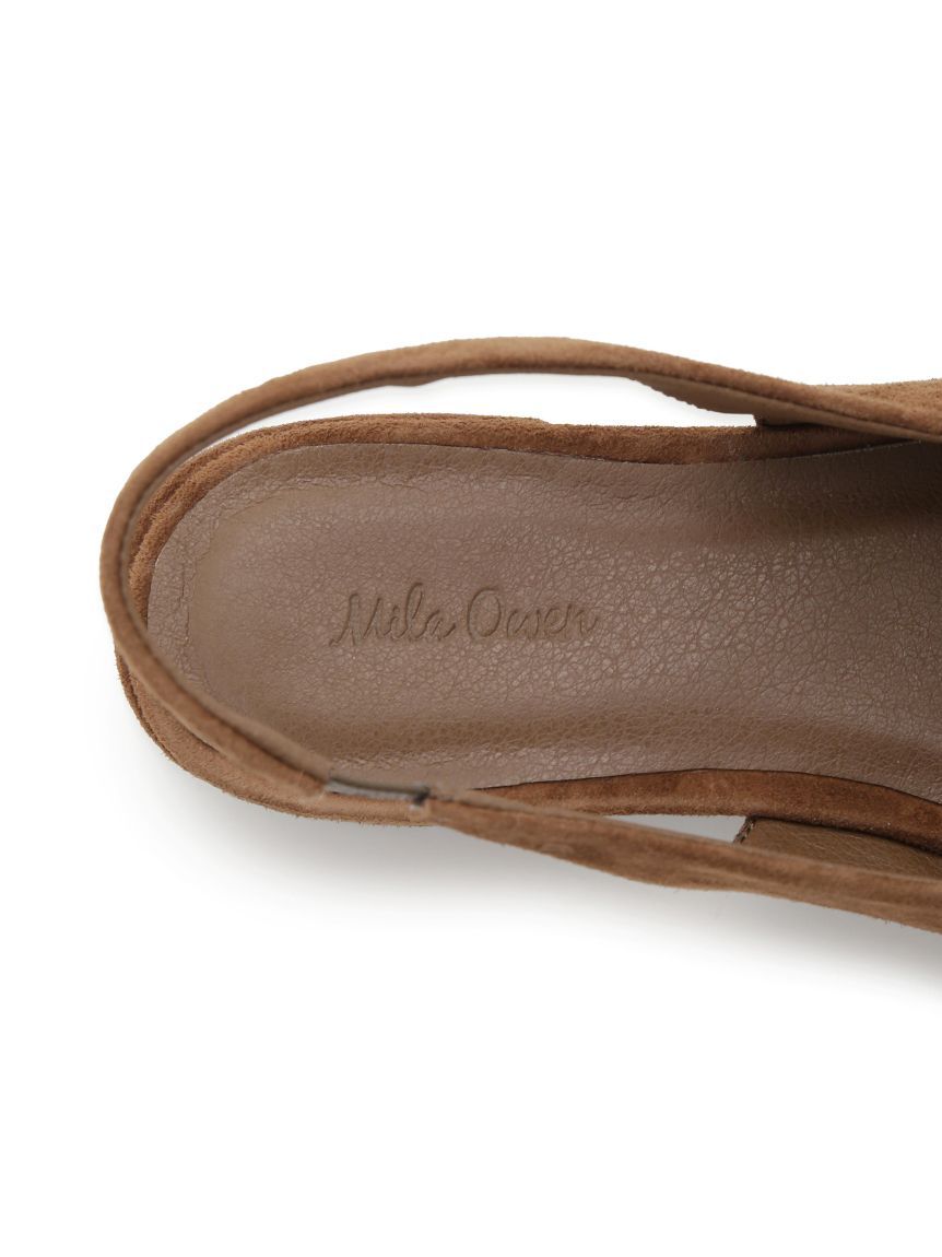 Mila Owen「バックル付きラムレザースリングパンプス」|パンプス|