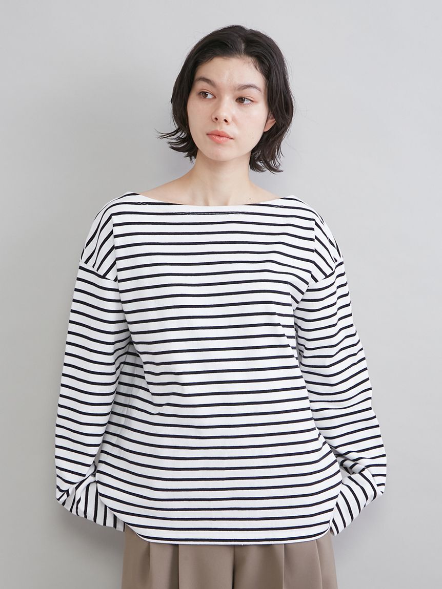 Mila Owen「ボートネックボーダーＴシャツ」|Tシャツ・カットソー|