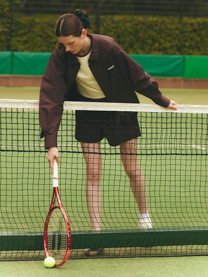 emmi atelier「【ONLINE限定カラー】【prince|emmi】ナイロンドロストシャツ」|シャツ・ブラウス|