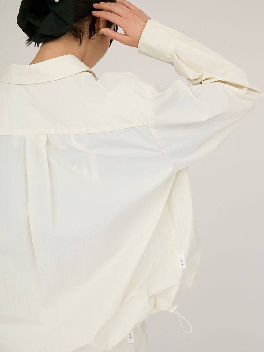 emmi atelier「【ONLINE限定カラー】【prince|emmi】ナイロンドロストシャツ」|シャツ・ブラウス|