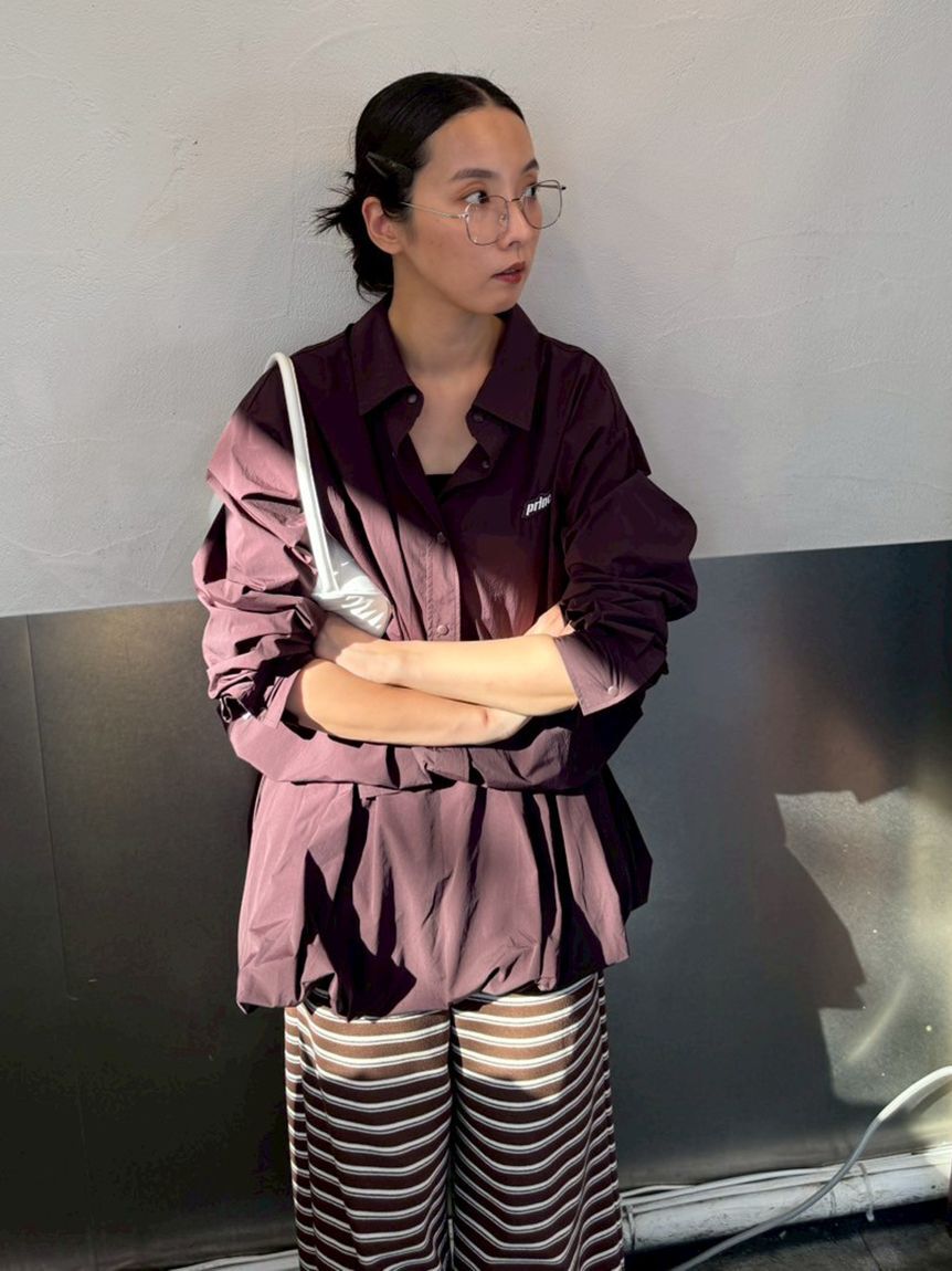 emmi atelier「【ONLINE限定カラー】【prince|emmi】ナイロンドロストシャツ」|シャツ・ブラウス|BRW