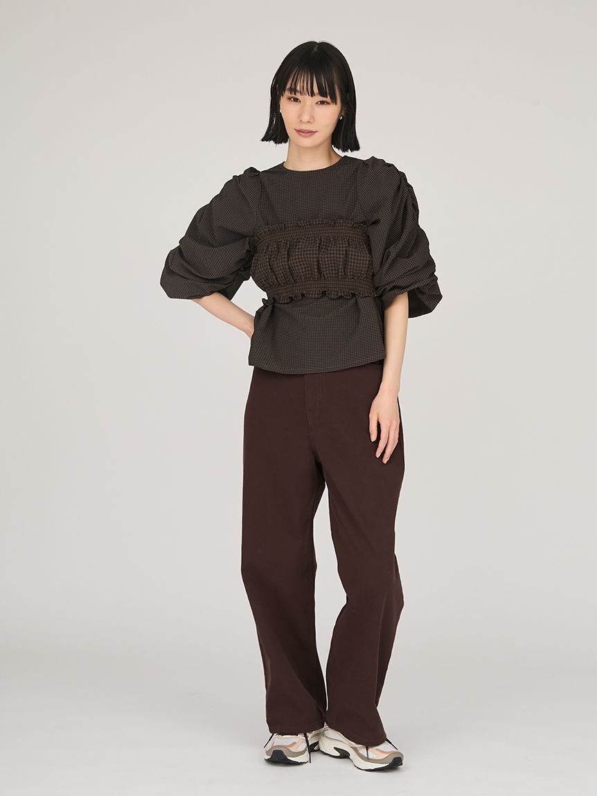 emmi atelier「ギンガムチェック2ピースブラウス」|シャツ・ブラウス|