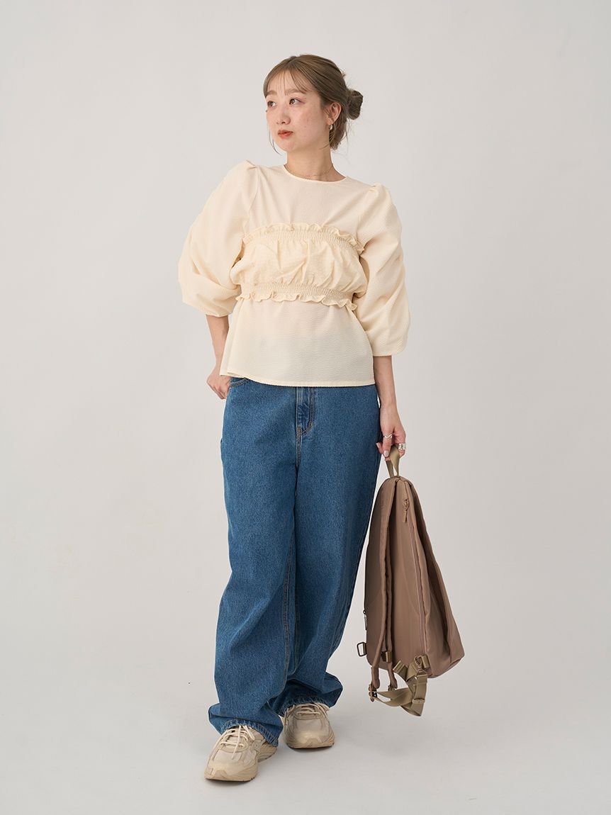 emmi atelier「ギンガムチェック2ピースブラウス」|シャツ・ブラウス|