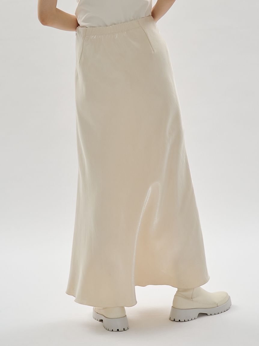 emmi atelier「シャイニーサテンナロースカート」|スカート|