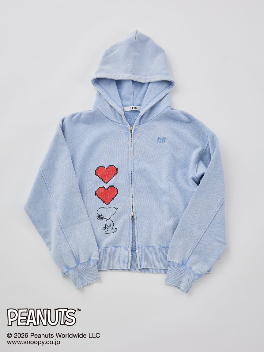 FURFUR「スヌーピーコラボルーズシルエットパーカー」|パーカー|
