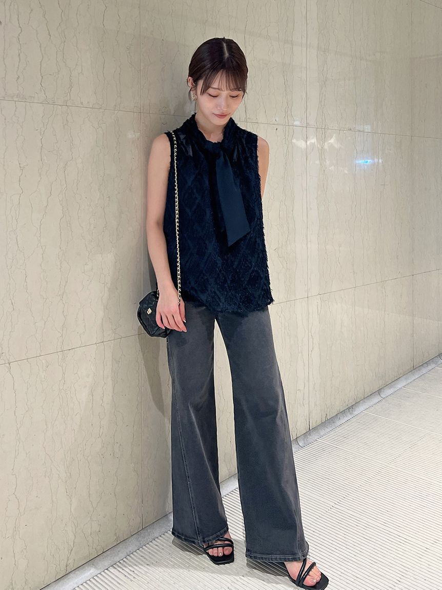 SNIDEL「ノースリボウタイブラウス」|シャツ・ブラウス|