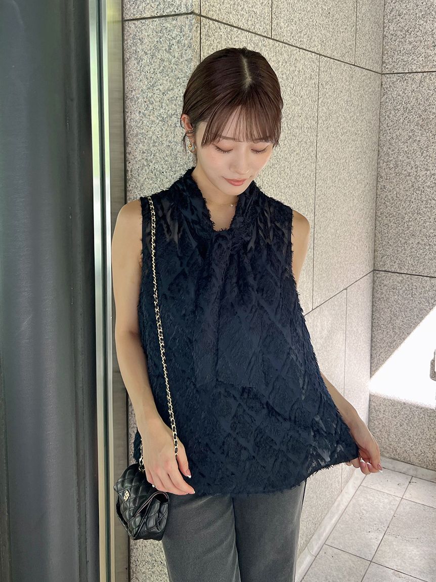 SNIDEL「ノースリボウタイブラウス」|シャツ・ブラウス|