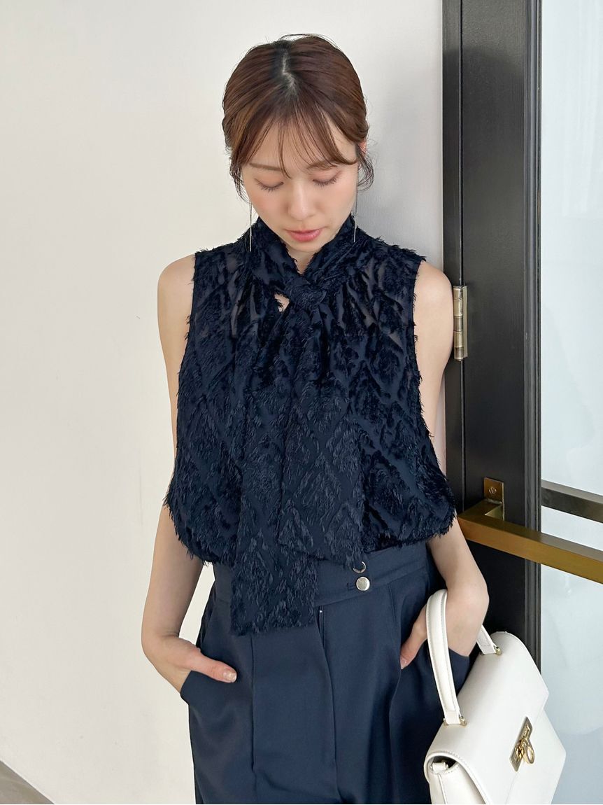 SNIDEL「ノースリボウタイブラウス」|シャツ・ブラウス|