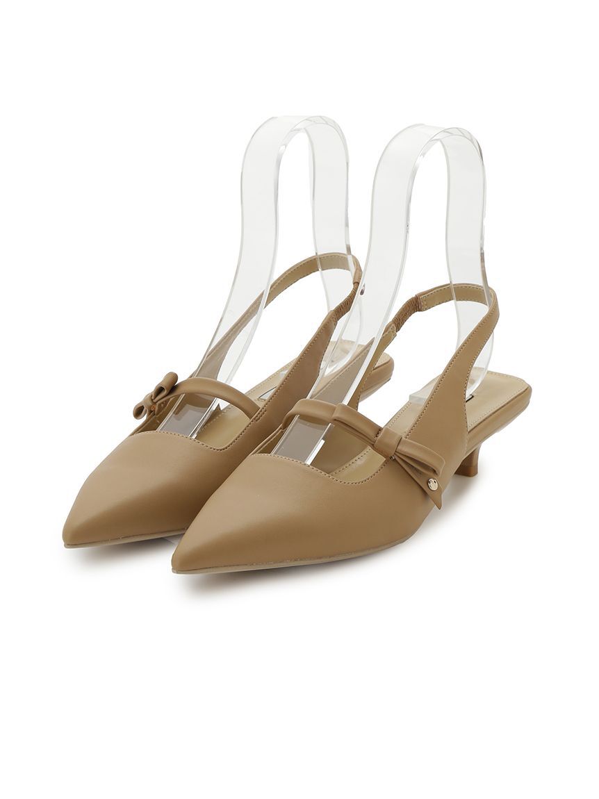 CELFORD「リボンディテールバックストラップミュール」|パンプス|