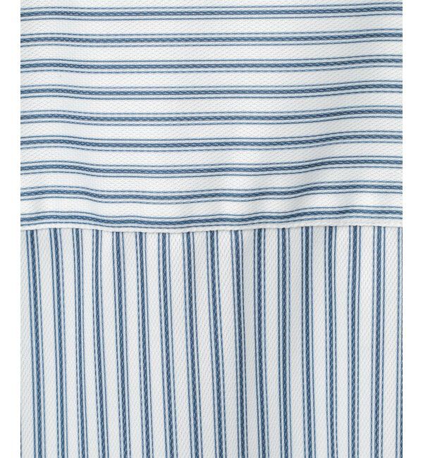 ikka「7分袖イージーケアバンドカラーシャツ」|シャツ・ブラウス|