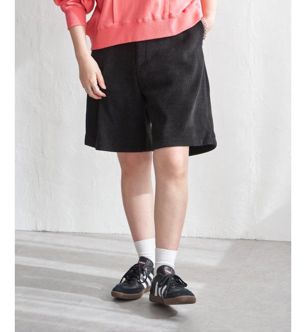 VENCE share style「コーデユロイ裏フリースハーフパンツ」|その他|