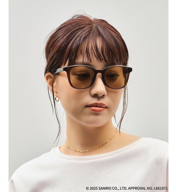  「Zoff｜はぴだんぶい ウェリントン型 サングラス｜紫外線対策 UVカット｜ユニセックス｜グッズ  」|サングラス|