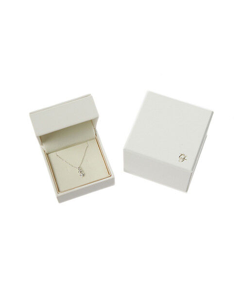 Samantha Tiara「K10 WG Infinity Love Knot バースデーストーンネックレス《4月 誕生石》」|ネックレス|