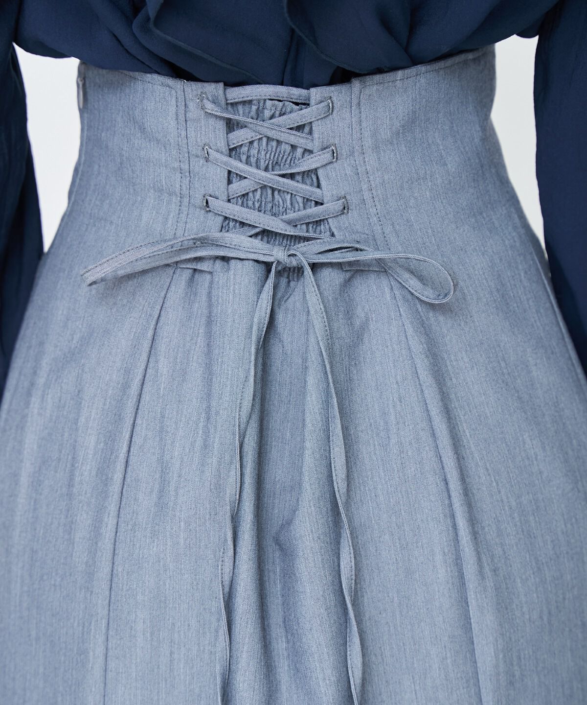 アンドクチュール「バックレースアップマーメイドスカート」|フレア|