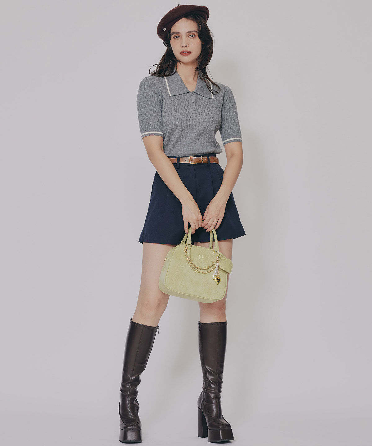 REDYAZEL「チャーム2WAYスクエアバッグ」|ショルダー・メッセンジャー|