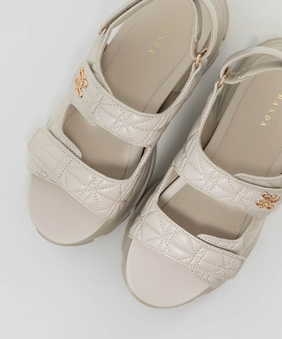  「モノグラムパーツキルティングスポーツサンダル」|サンダル|