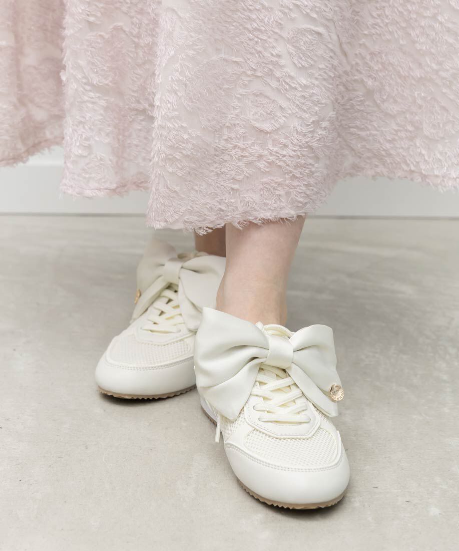  「2WAY サテンリボンロープロファイルスニーカー」|スニーカー|