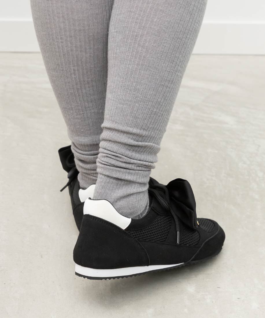  「2WAY サテンリボンロープロファイルスニーカー」|スニーカー|