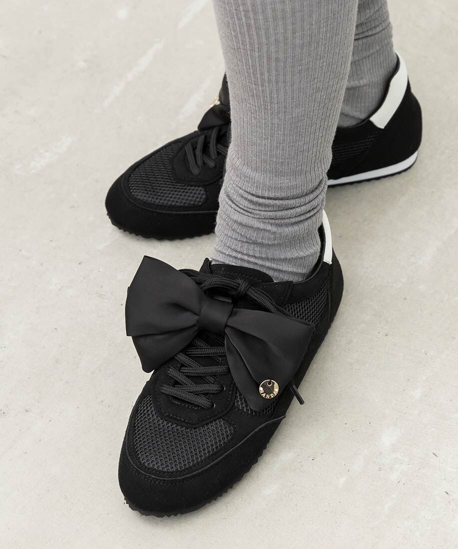  「2WAY サテンリボンロープロファイルスニーカー」|スニーカー|