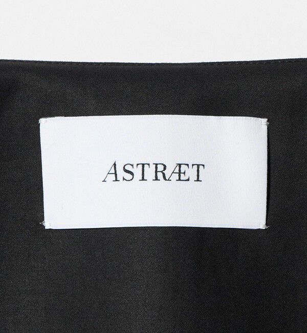 ASTRAET「＜ASTRAET＞コットン シェイプ ノーカラージャケット」|ノーカラージャケット|