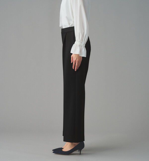 UNITED ARROWS「SPONGY タック ワイドパンツ」|スラックス|