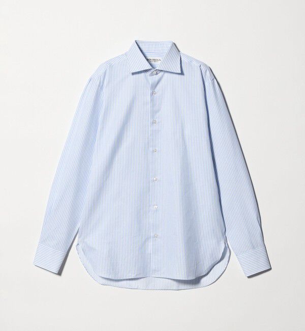 UNITED ARROWS「＜SOVEREIGN＞ GRANDI＆RUBINELLI カラーストライプ ハンドライン ワイドカラーシャツ」|シャツ・ブラウス|