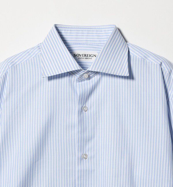 UNITED ARROWS「＜SOVEREIGN＞ GRANDI＆RUBINELLI カラーストライプ ハンドライン ワイドカラーシャツ」|シャツ・ブラウス|