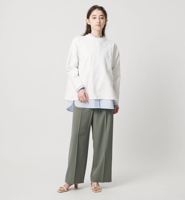 UNITED ARROWS「フラワー ジャガード スウェット」|スウェット・ジャージ|