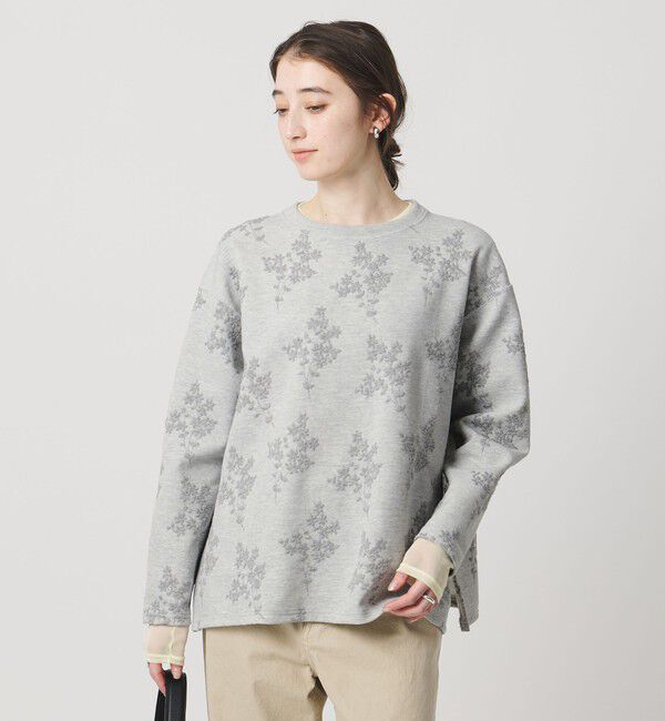 UNITED ARROWS「フラワー ジャガード スウェット」|スウェット・ジャージ|