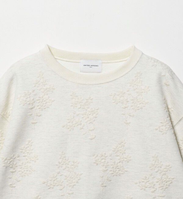 UNITED ARROWS「フラワー ジャガード スウェット」|スウェット・ジャージ|