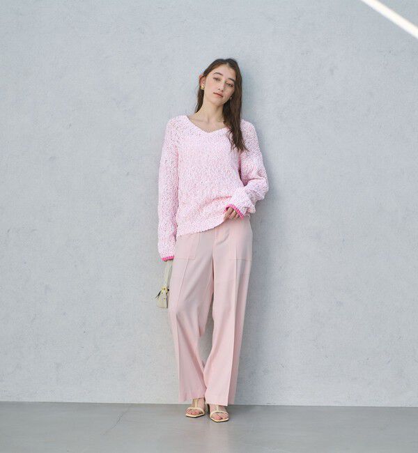 UNITED ARROWS「カラーミックス Vネックニット」|ニット・セーター|