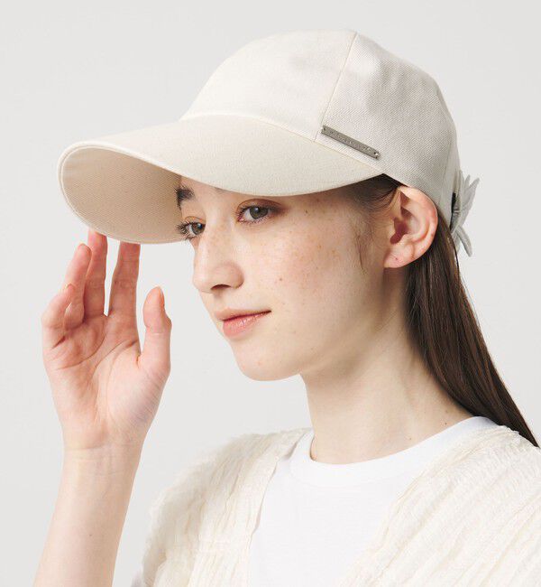UNITED ARROWS「＜Athena New York＞ALICIA フラワー キャップ」|キャップ・キャスケット|OFF WHITE