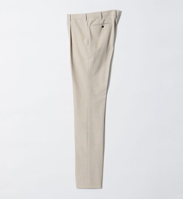UNITED ARROWS「ポプリン 1プリーツ スラックス R-MODEL」|スラックス|