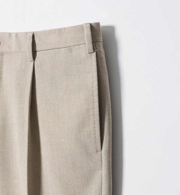 UNITED ARROWS「ポプリン 1プリーツ スラックス R-MODEL」|スラックス|