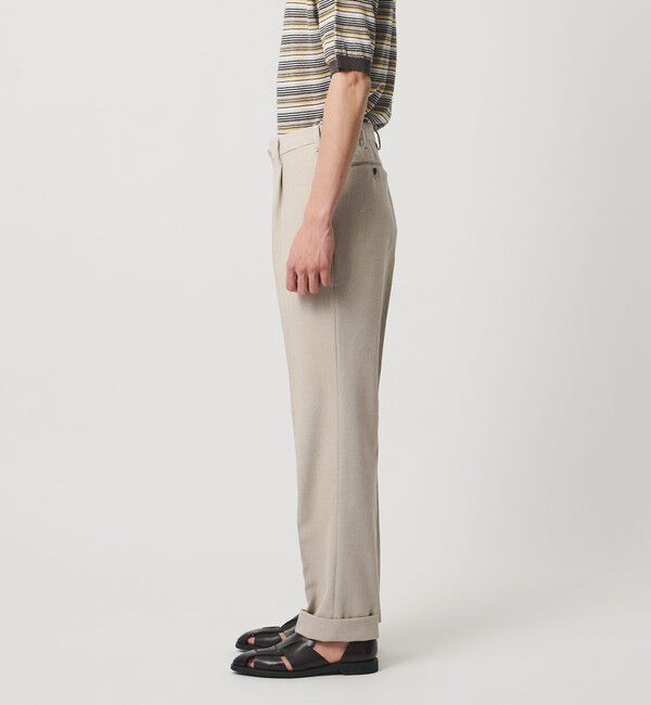 UNITED ARROWS「ポプリン 1プリーツ スラックス R-MODEL」|スラックス|