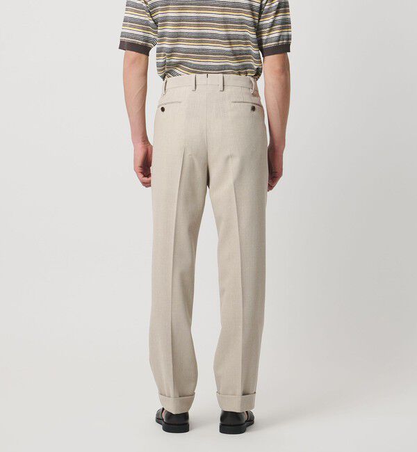 UNITED ARROWS「ポプリン 1プリーツ スラックス R-MODEL」|スラックス|