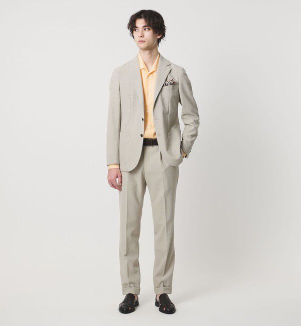 UNITED ARROWS「SOKTAS カラーストライプ オープンカラーシャツ」|シャツ・ブラウス|