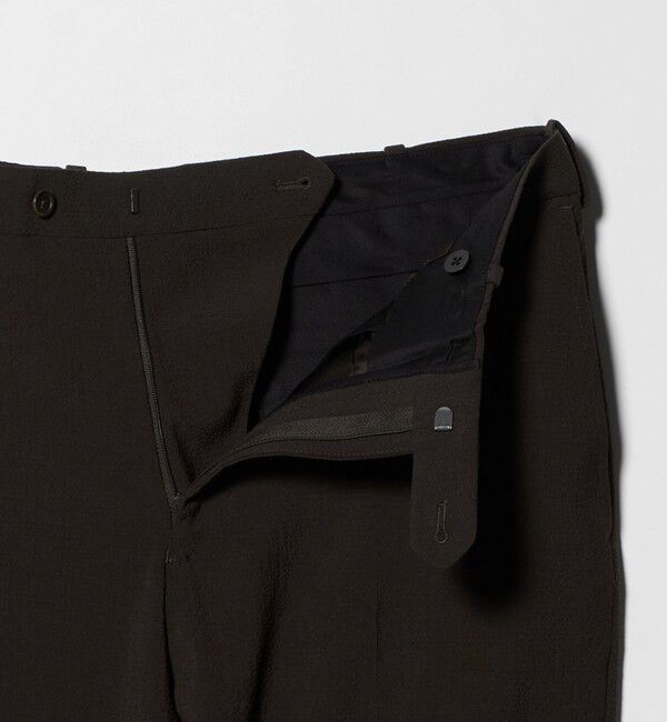 UNITED ARROWS「シアサッカー ノープリーツ スラックス COMFORT EASY‐MODEL ストレッチ」|スラックス|