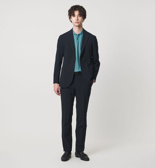 UNITED ARROWS「シアサッカー シングル 3ボタン テーラードジャケット COMFORT EASY‐MODEL ストレッチ」|テーラードジャケット|