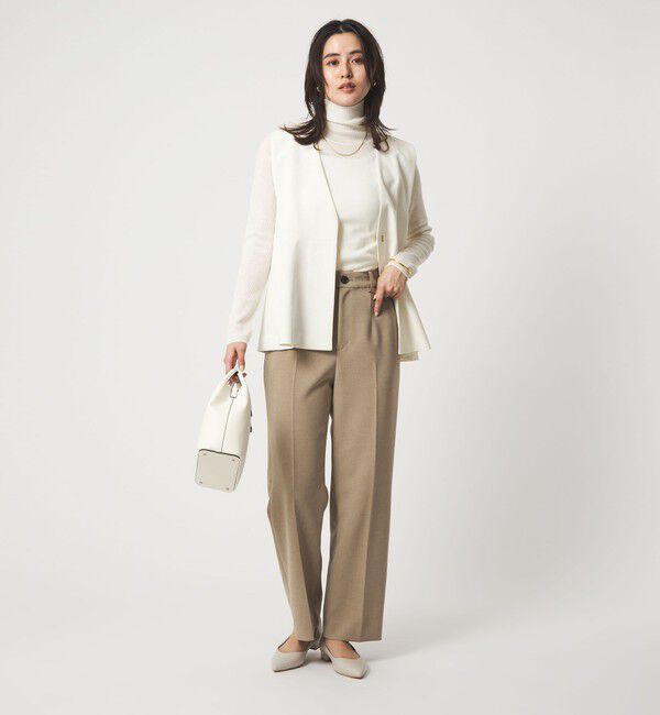 UNITED ARROWS green label relaxing「ウール シアー リブ タートルネック ニット ウォッシャブル」|ニット・セーター|