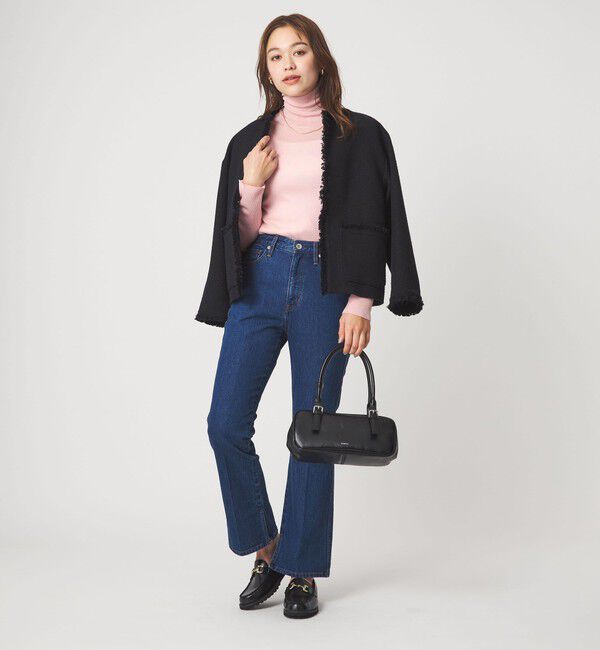 UNITED ARROWS green label relaxing「ウール シアー リブ タートルネック ニット ウォッシャブル」|ニット・セーター|