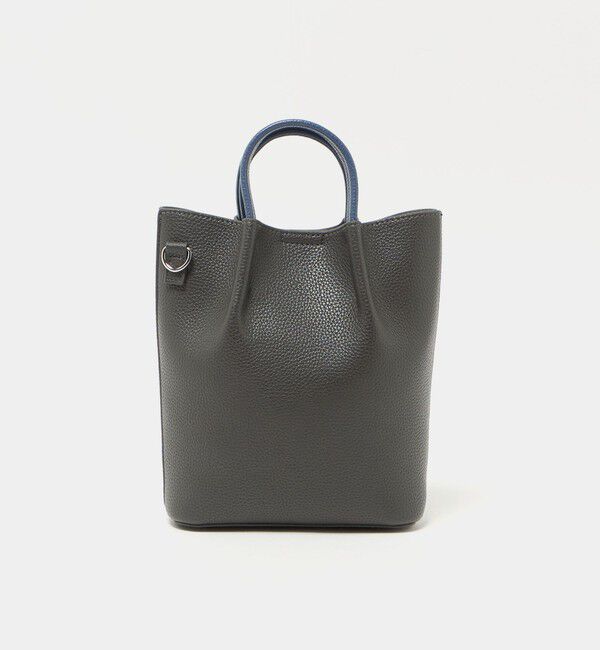 UNITED ARROWS green label relaxing「シボ レザーライク ミニ ショルダーバッグ トートバッグ」|ショルダー・メッセンジャー|MD.GRAY