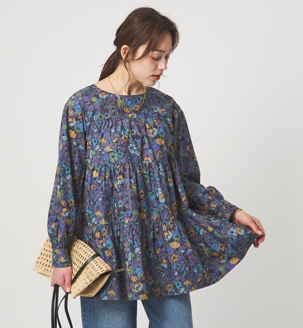 UNITED ARROWS green label relaxing「LIBERTY ティアード ブラウス」|シャツ・ブラウス|ROYAL