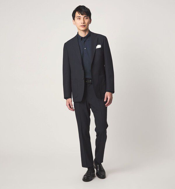 UNITED ARROWS green label relaxing「メランジ カノコ ニュー ボタンダウン 長袖 ポロシャツ」|ポロシャツ|