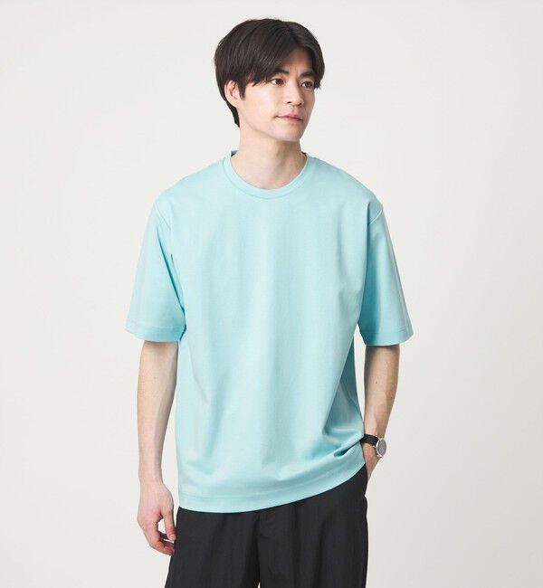 UNITED ARROWS green label relaxing「オーガニックコットン ポンチ クルーネック Tシャツ -接触冷感-」|Tシャツ・カットソー|