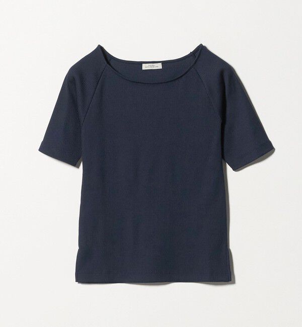 UNITED ARROWS green label relaxing「ブライトリブ ボートネック 5分袖 プルオーバー カットソー」|Tシャツ・カットソー|