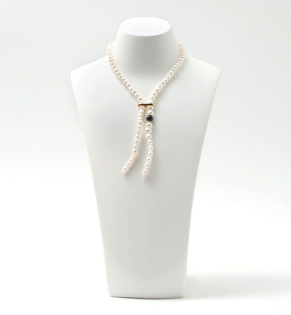 UNITED ARROWS green label relaxing「＜EO＞淡水パール オニキス ネックレス（55cm）」|ネックレス|