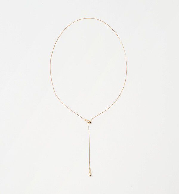 BEAUTY&YOUTH UNITED ARROWS「メタルドロップ スライダーネックレス」|ネックレス|GOLD