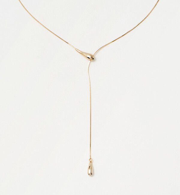 BEAUTY&YOUTH UNITED ARROWS「メタルドロップ スライダーネックレス」|ネックレス|