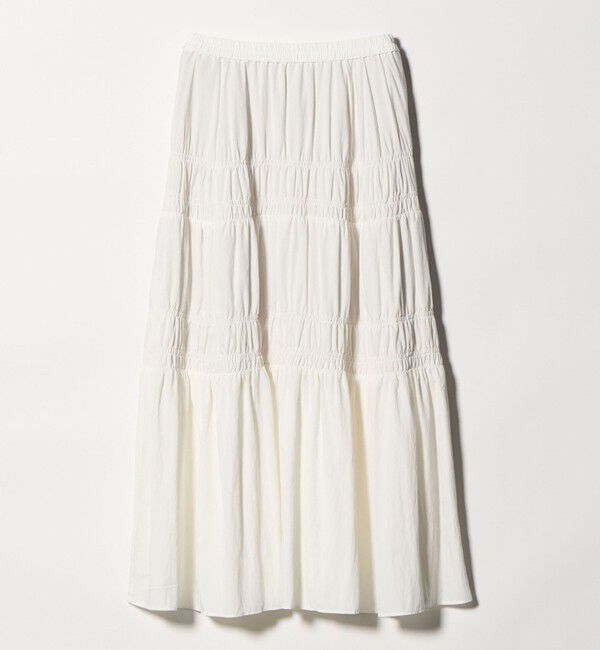 BEAUTY&YOUTH UNITED ARROWS「レーヨンブレンド シャーリング ロングスカート」|スカート|